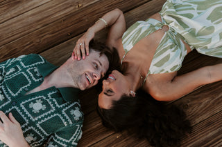 Couple in love during their Almara Isla Mujeres photoshoot