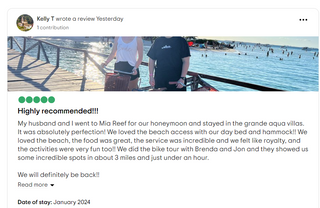 A positive review of Mia Reef Isla Mujeres