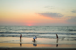 Mahekal beach resort photoshoot behind the scenes with photographer at sunset