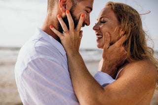 Wedding photoshoot on the beach in riviera maya