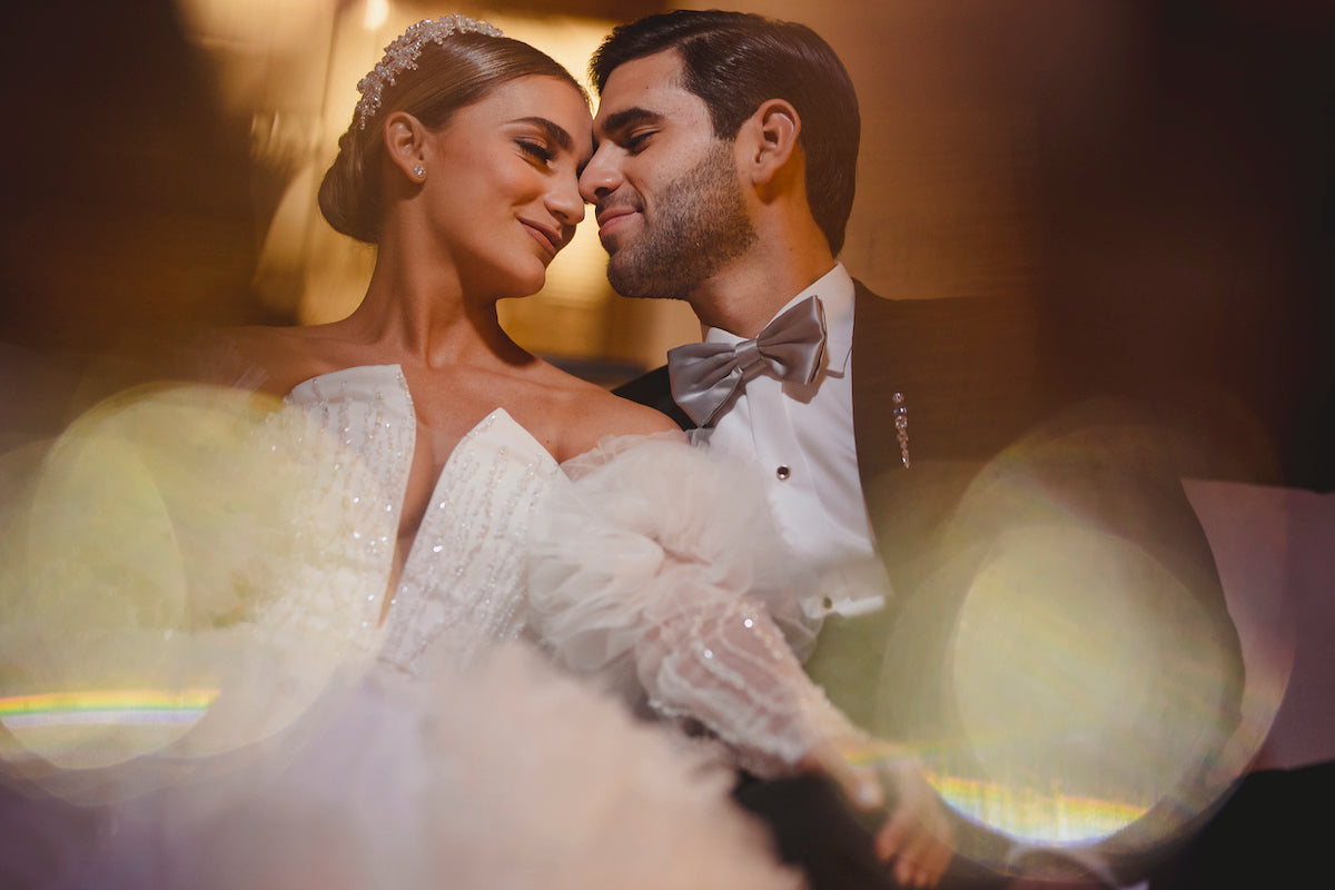 Bride and groom portrait
