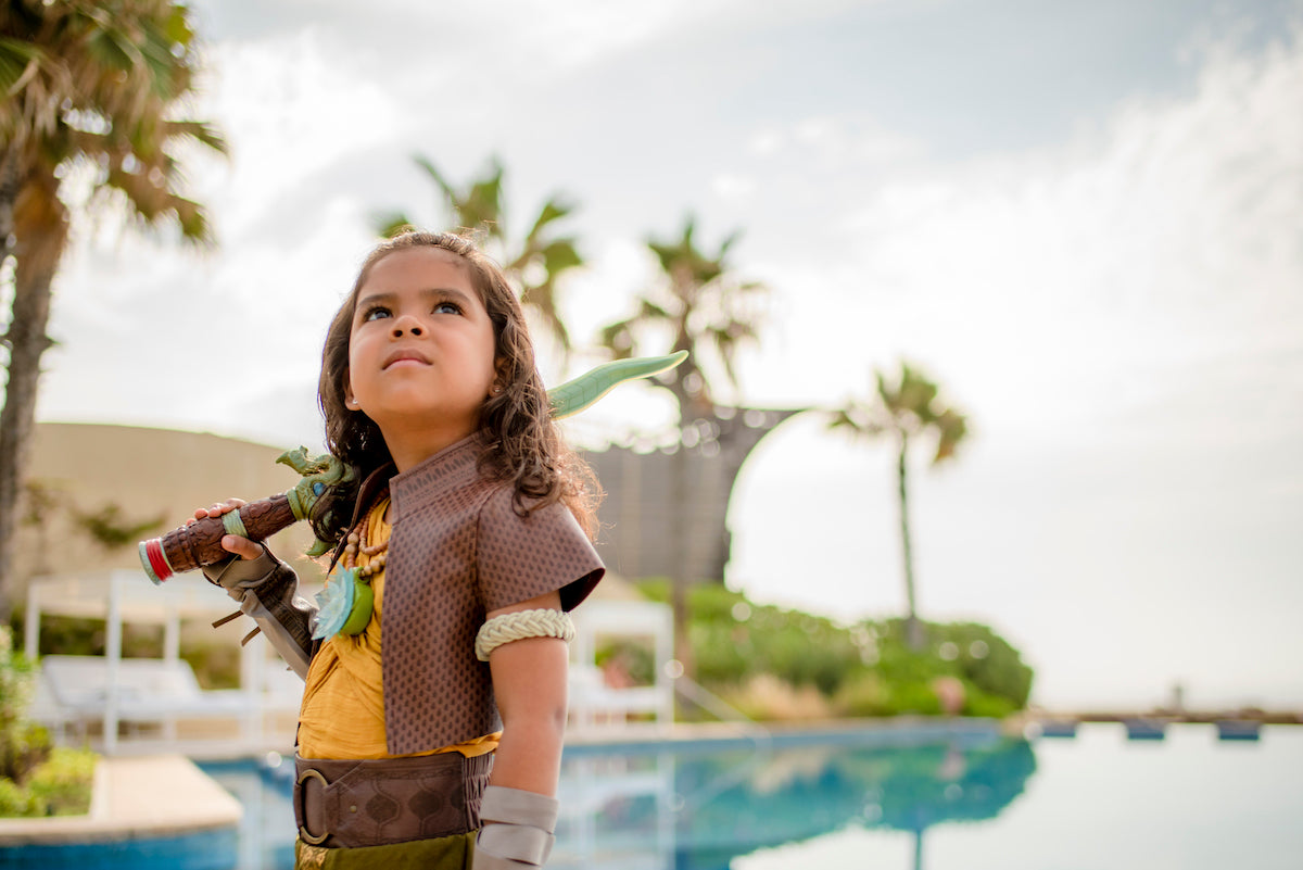 kid with warrior custom