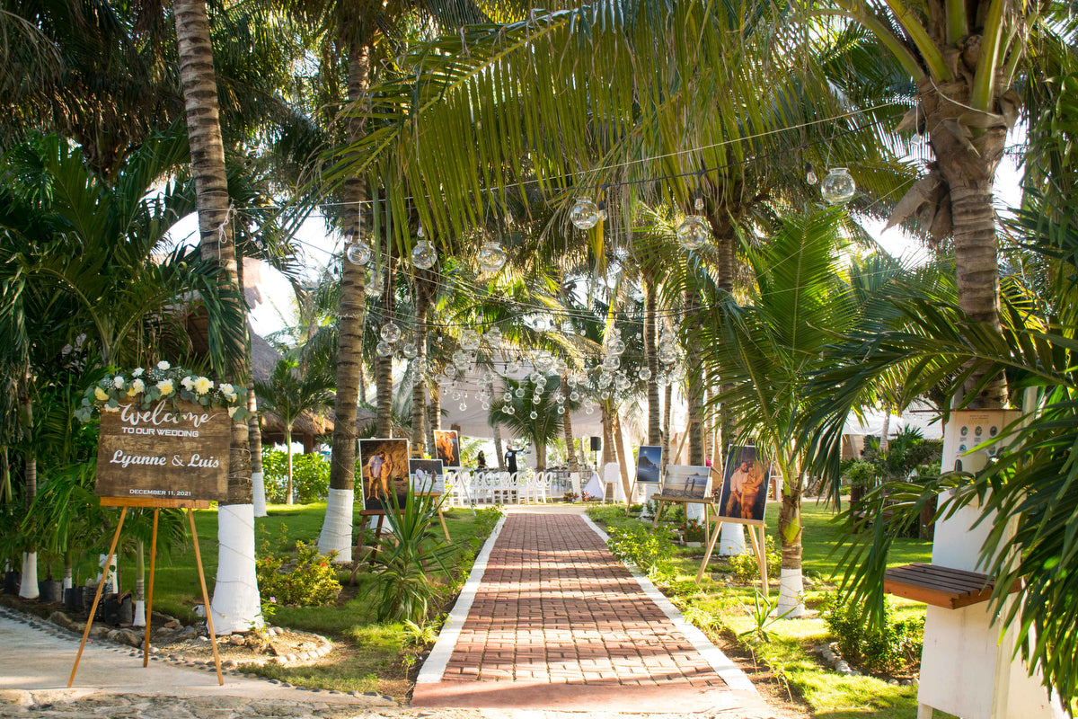 Wedding venue in a garden