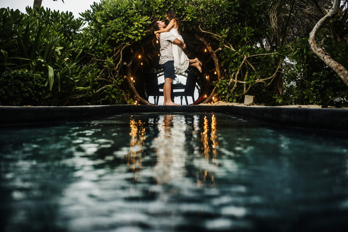 Bryan and Olivia engagement at Casa Malca in Tulum