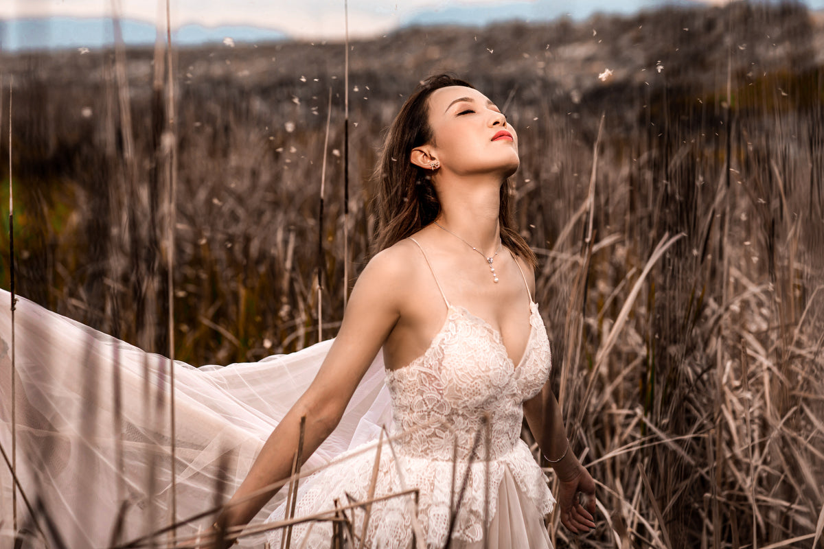 Asian bride portrait 