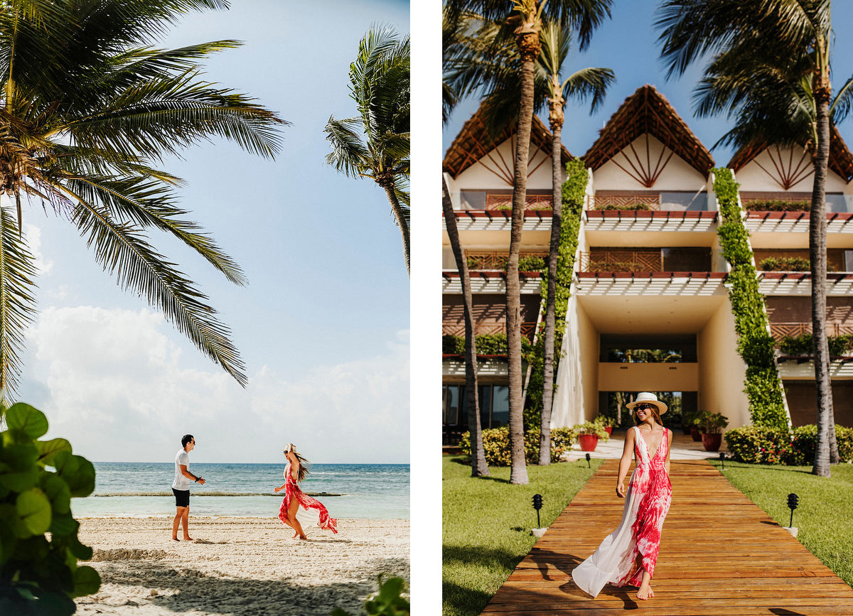 The colombian influencer Issa Vasquez at Grand Velas riviera maya