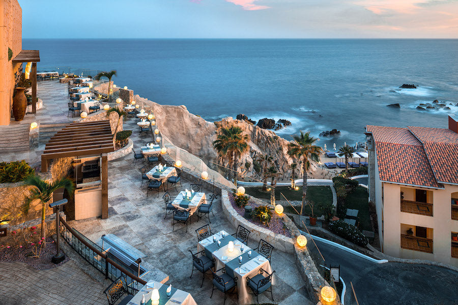 Sunset photo in the Hacienda Encantada Hotel in Los Cabos