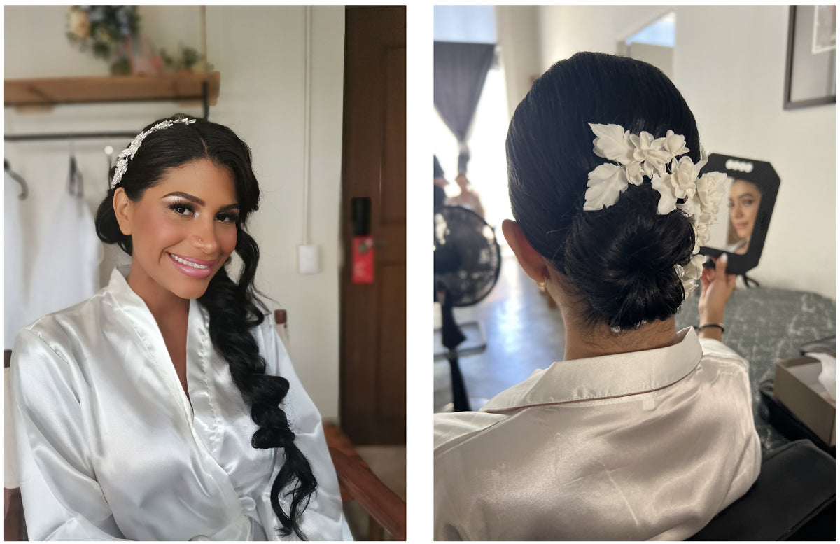 Bride's hair 