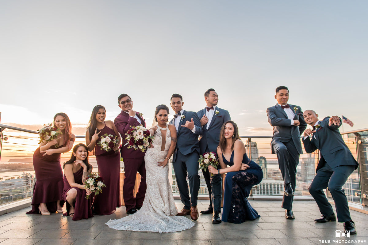 Wedding party photography